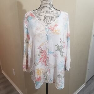 CJ Banks‎ top floral plus size 1x